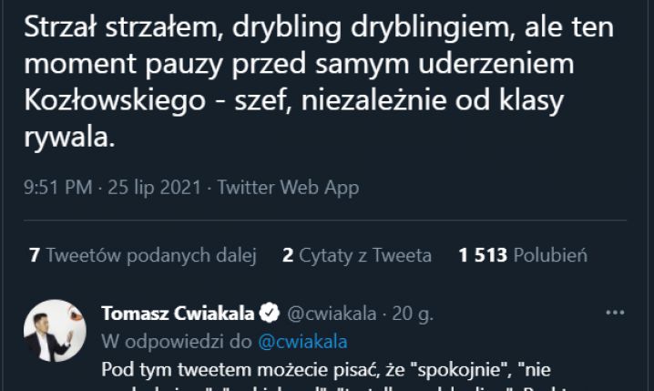 Tomasz Ćwiąkała o bramce Kacpra Kozłowskiego!